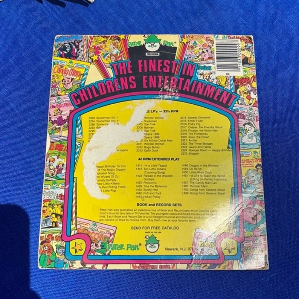 Puff the Magic Dragon 45 Record Extended Play (Peter Pan Players, 1402).